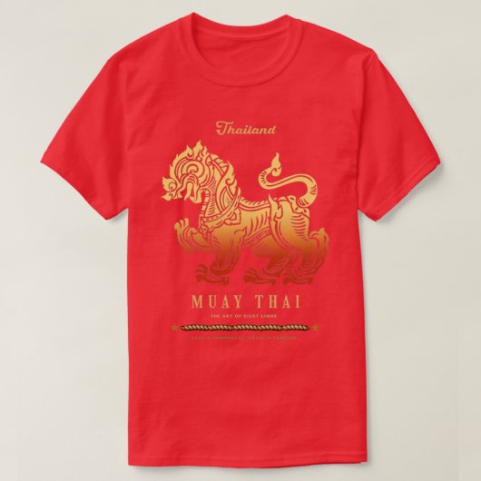 T-shirt Muay Thai Boran Est Né Pour Combattre (Design devant)