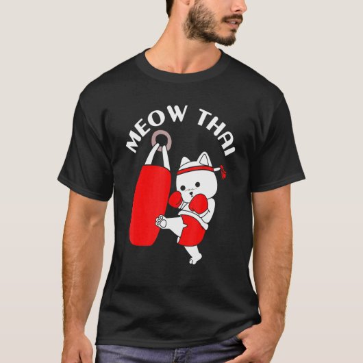 T-shirt Muay Thai Cat Meow Thai (Devant)