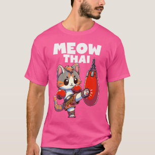 T-shirt Muay Thai Cat Meow Thai Boxing Combat Sport