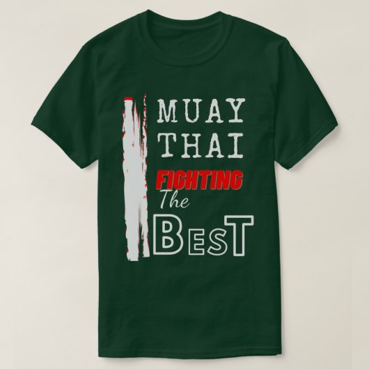 T-shirt Muay Thai Combattre Le Meilleur Produit Thaïlande (Design devant)