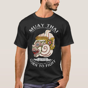 T-shirt Muay Thai Hanuman Né pour se Battre