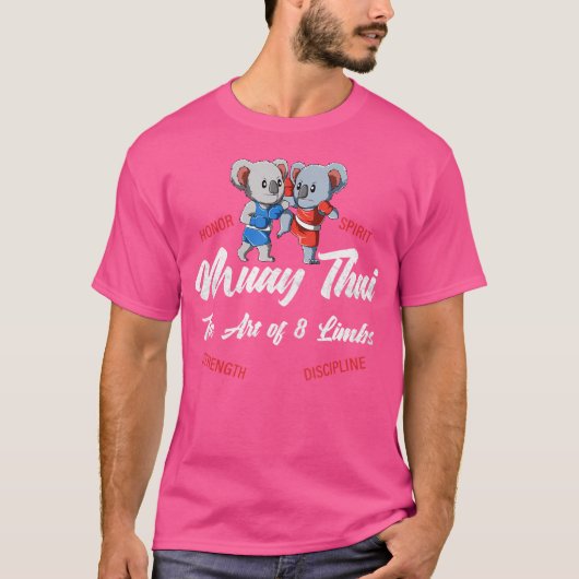 T-shirt Muay Thai Koala Thai Boxing Et Kickboxing (Devant)
