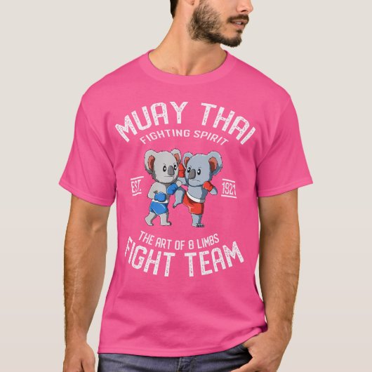 T-shirt Muay Thai Koala Thai Boxing Et Kickboxing (Devant)