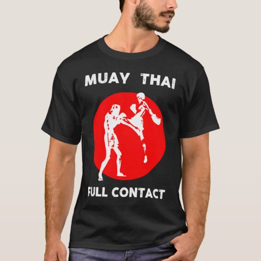 T-shirt Muay Thai Muay Thai Full Contact Boxe (Devant)