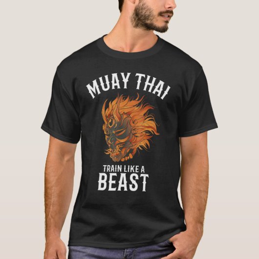 T-shirt Muay Thai Of Fighting Oni Mask Hannya (Devant)