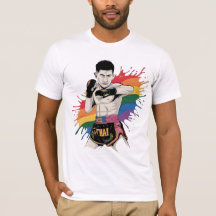 T-shirt Muay Thai Pride | Combattants arc-en-ciel 