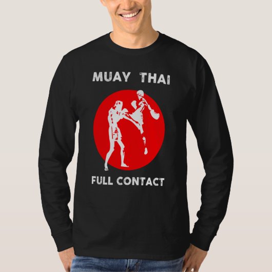 T-shirt Muay Thai  Retro Kickboxing Boxing (Devant)