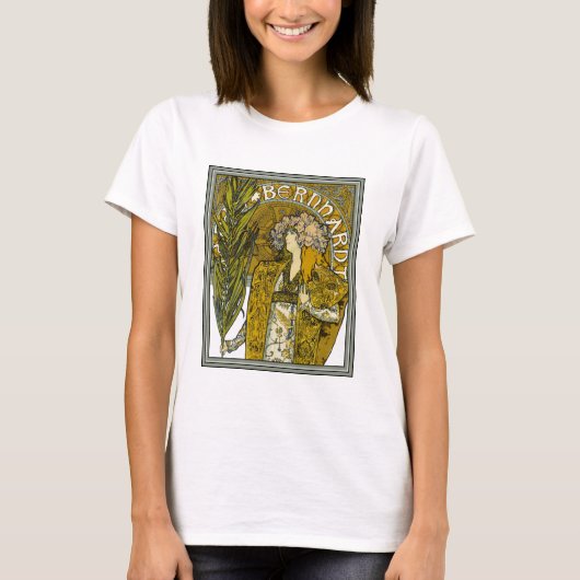T-shirt Mucha - Sarah Bernhardt - Gismonda (Devant)