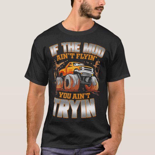 T-shirt Mud Bogging Truck Mudding Racing Premium (Devant)