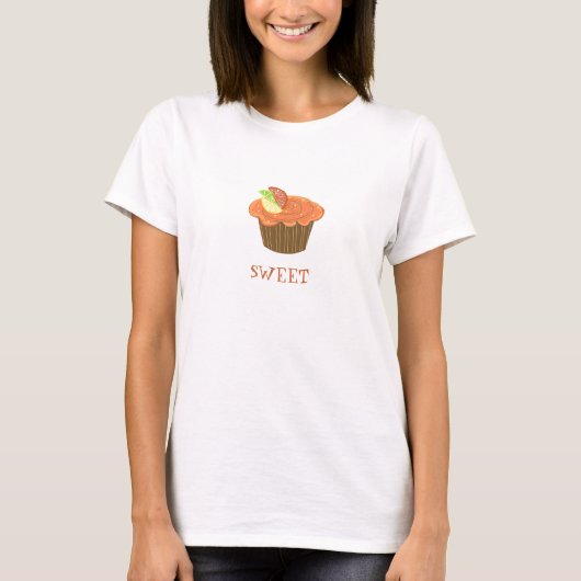 T-shirt Muffin au Fruit Orange (Devant)