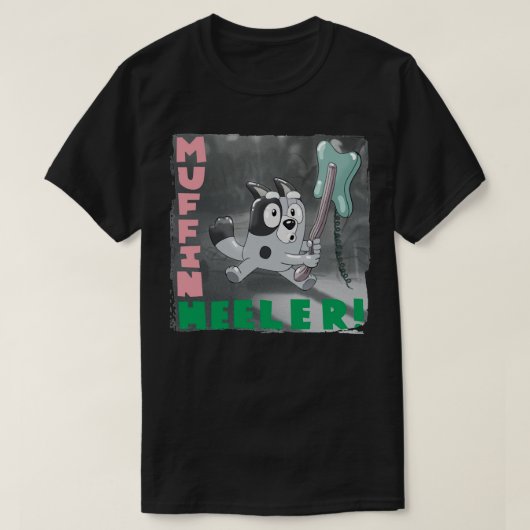 T-shirt Muffin Heeler ! T vintage Essential (Design devant)