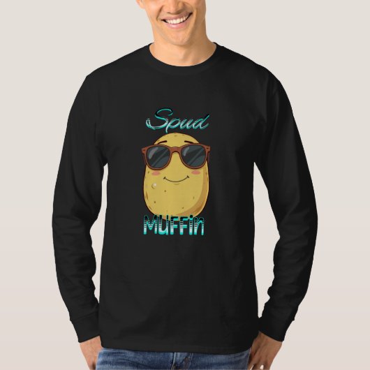T-shirt Muffin pud, amusant pistolet à pommes de terre (Devant)