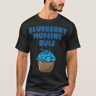 T-shirt Muffins aux myrtilles Mignons mangeurs de myrtille