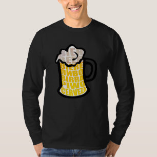 T-shirt Mug de bière Mousse de boisson Cerveza Bières inte