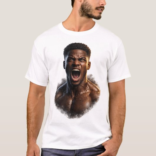 T-shirt Mug de motivation pour la forme physique (Devant)