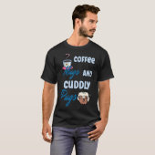 T-shirt Mugs à café mignons et conception classique de pug (Devant entier)
