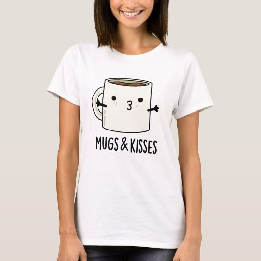 T-shirt Mugs Et Baisers Drôle Mug Pun (Devant)