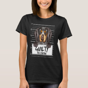 T-shirt Mugshot de Bluetick Coonhound Chien Coupable