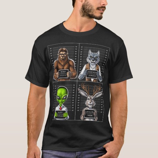 T-shirt Mugshot de Cryptides (Devant)