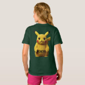 T-shirt "Mugshot de Pikachu choqué — Conçu  (Dos entier)