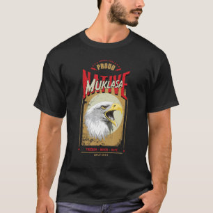 T-shirt Muklasa Native American Eagle Spirit Vintage Honne