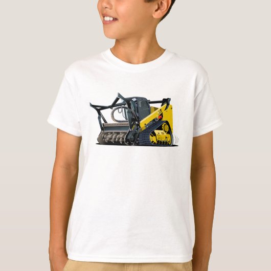 T-shirt Mulcher de défrichage de dessin (Devant)