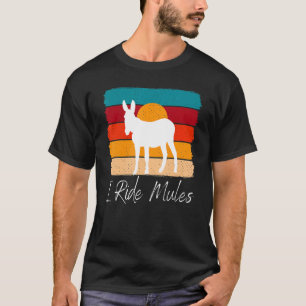 T-shirt Mule et Sunset I Ride Mules