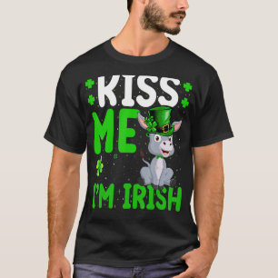 T-shirt Mule Kiss Me Je suis Irish Mule St. Patrick's Day