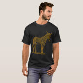T-shirt Mule Pour Femme Cheval Dauve-Âne Hybride 1 (Devant entier)