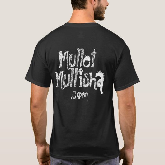T-shirt Mullisha Mullet noir homme (Dos)