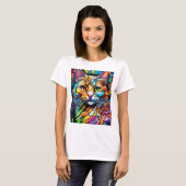 T-shirt Multicolor Cat 708 Motif (Devant entier)