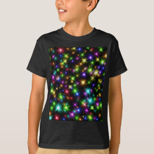 T-shirt Multicolor Christmas Star Rays-57191