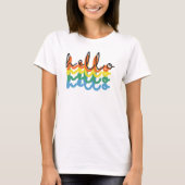 T-shirt Multicolor Hello (Devant)