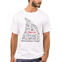 T-shirt multilingue d'aileron de requin