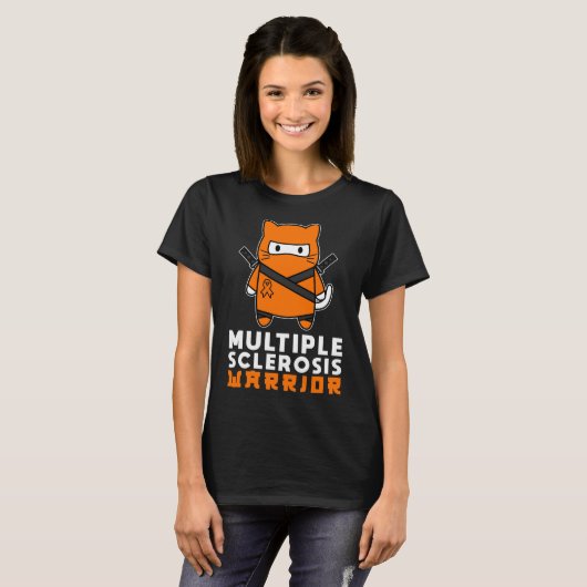 T-shirt Multiple pour Sclerosis Guerrier Mois MS (Devant entier)