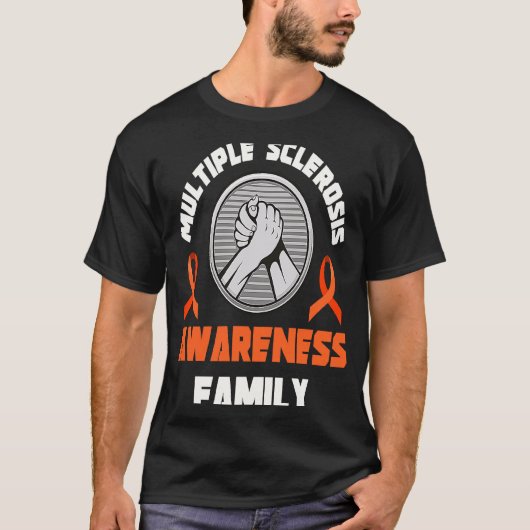 T-shirt Multiple Sclerosis Awareness Family MS Warrior Tea (Devant)