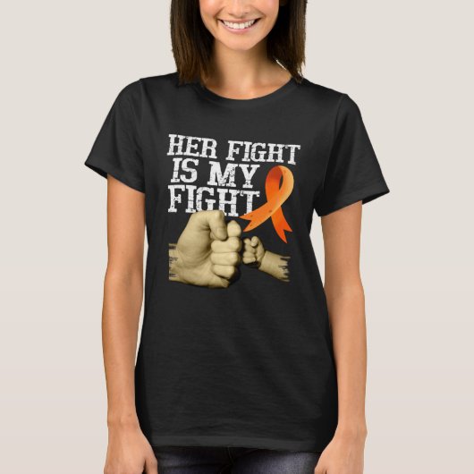 T-shirt Multiple Sclerosis Awareness Her Fight Is My Fight (Devant)