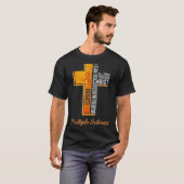 T-shirt Multiple Sclerosis Awareness MS Ribbon Christian C (Devant entier)