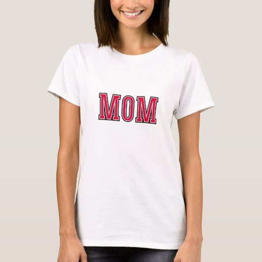 T-shirt MUM College Team - Retro Varsity Design (Devant)