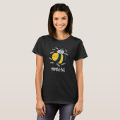 T-shirt Mumble Bee Funny Insect Pun Dark BG (Devant entier)