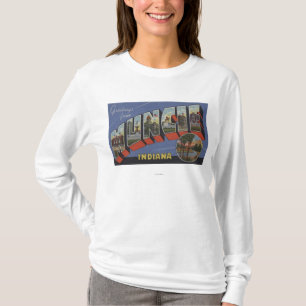 T-shirt Muncie, Indiana - grandes scènes de lettre