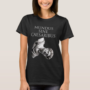 T-shirt Mundus Sine Caesaribus Sculpture de César tombée