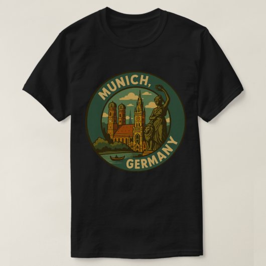 T-shirt Munich Germany City Art (Design devant)