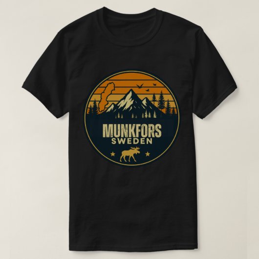 T-shirt Munkfors, Suède Sverige (Design devant)
