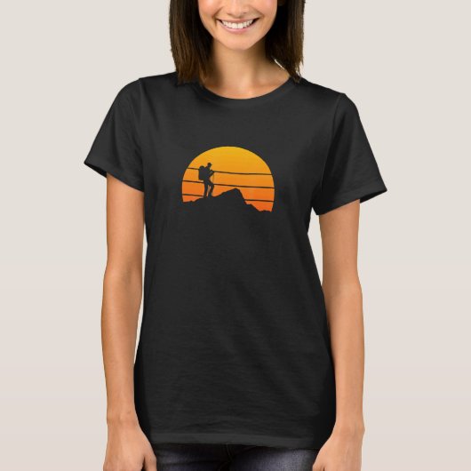 T-shirt Munro Bagging Randonnée Sun Silhouette Scottish (Devant)