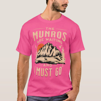 T-shirt Munro Bagging Scotland Scottish Mountain Escalade