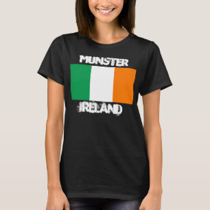 T-shirt Munster, Irlande avec drapeau irlandais