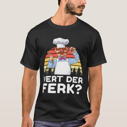 T-shirt Muppet Show Swedish Chef Expletive New Funny Stic  (Devant)