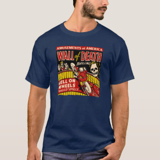 T-shirt "Mur cascades vintages de moto de mort"