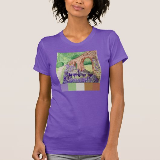 T-shirt Mur d'aquarelle (Devant)